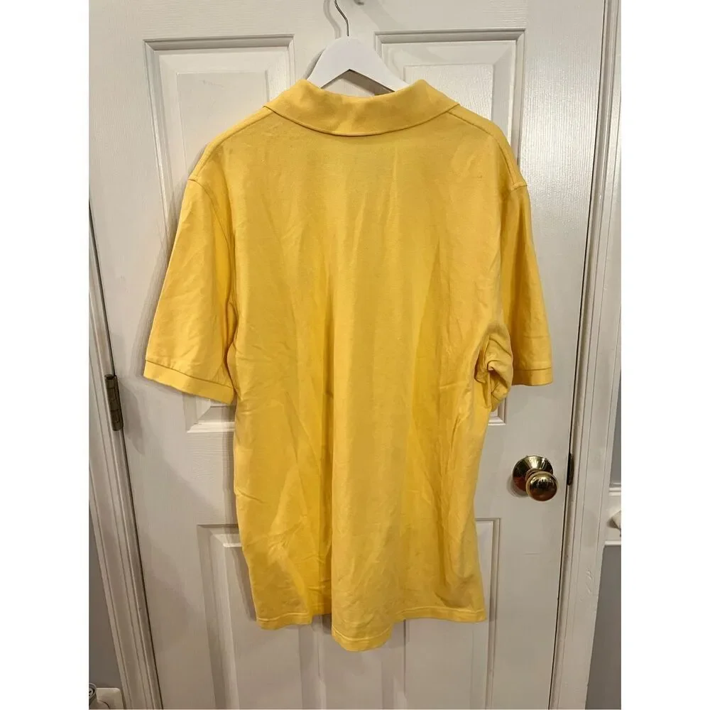 Brooks Brothers 1818 Classic Yellow Polo Shirt sz XL EUC